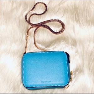 Topshop Crossbody Purse With Gold Chain